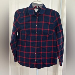 🍂 J.Crew Mercantile Women's Lightweight Flannel Shirt – XS  🍂